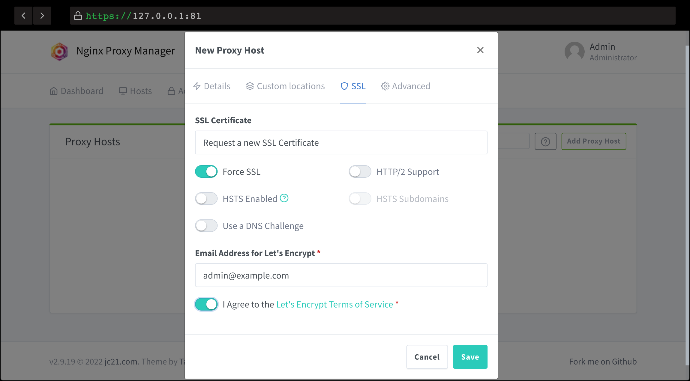 Nginx Proxy Manager 7